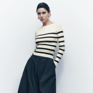 🎉BUY ONE GET ONE FREE 
Zara striped sweater